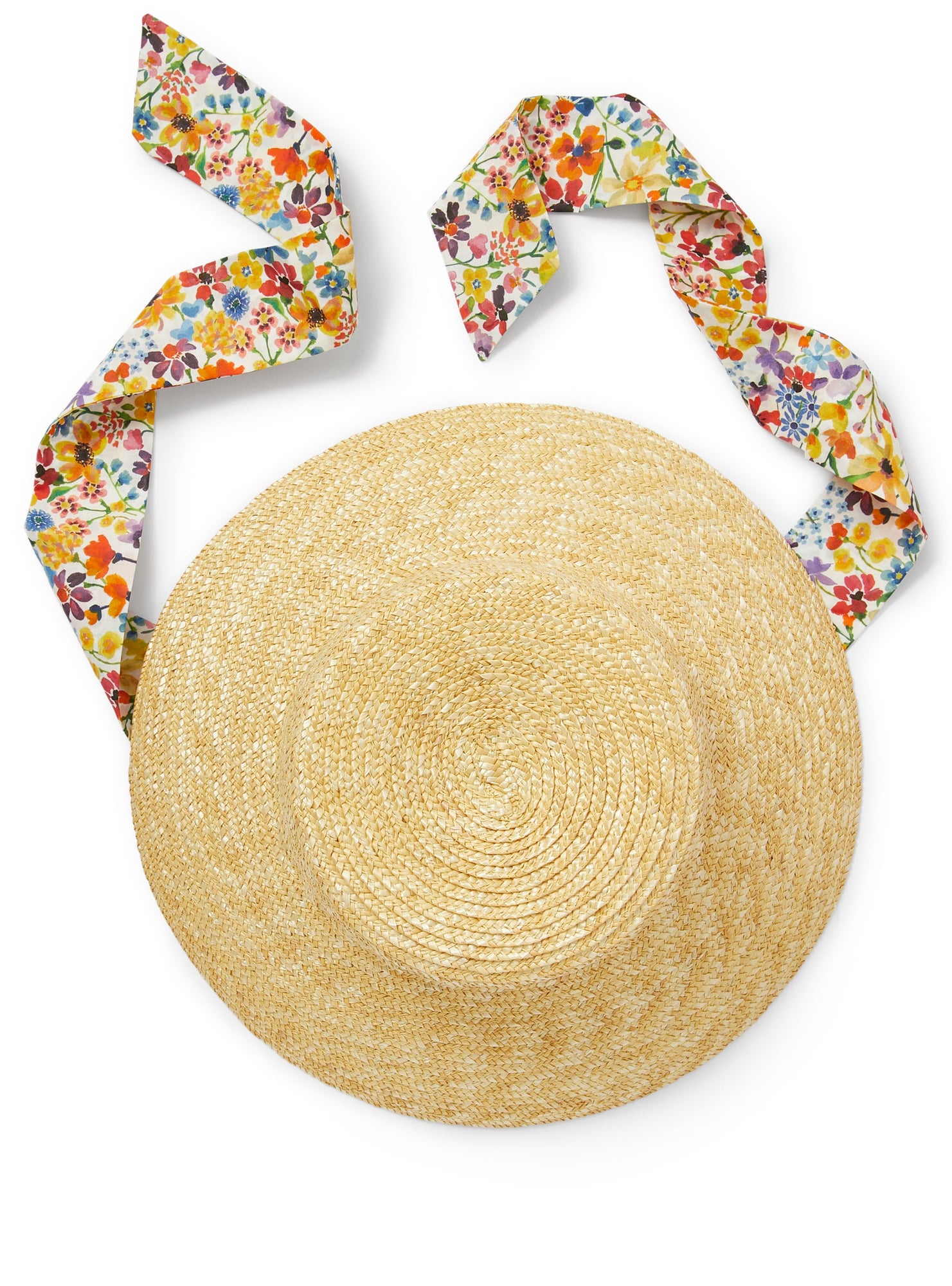 Bucket Hat in Raffia | Multicolor