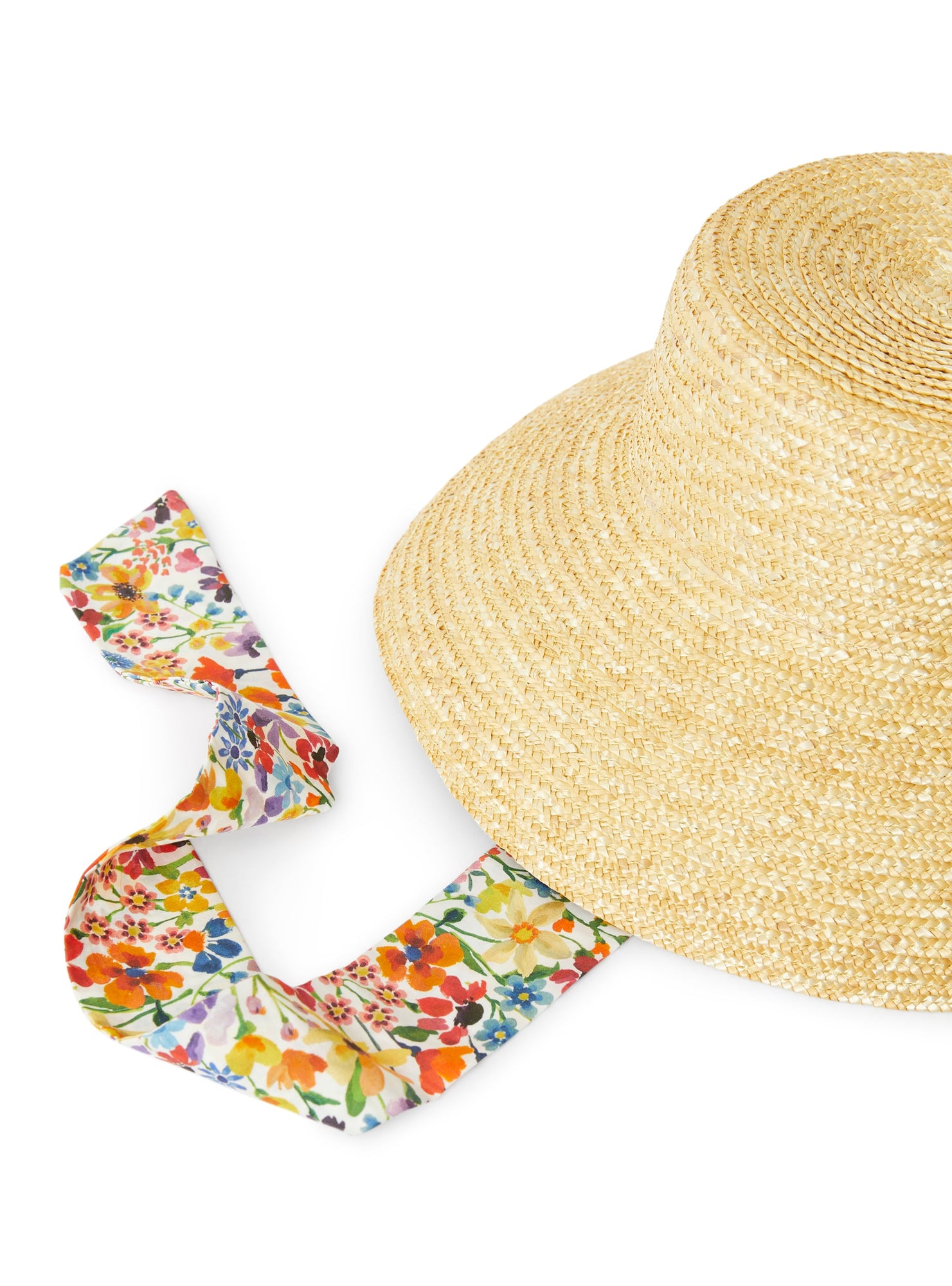 Bucket Hat in Raffia | Multicolor