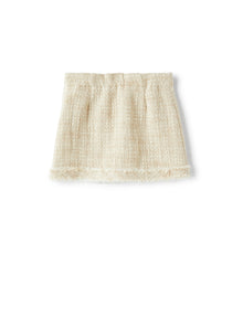 Skirt in A Raised-Weft Cotton Blend | Iuta