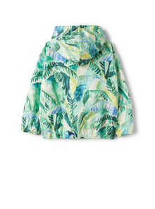 Windcheater in Printed Nylon | Lime
