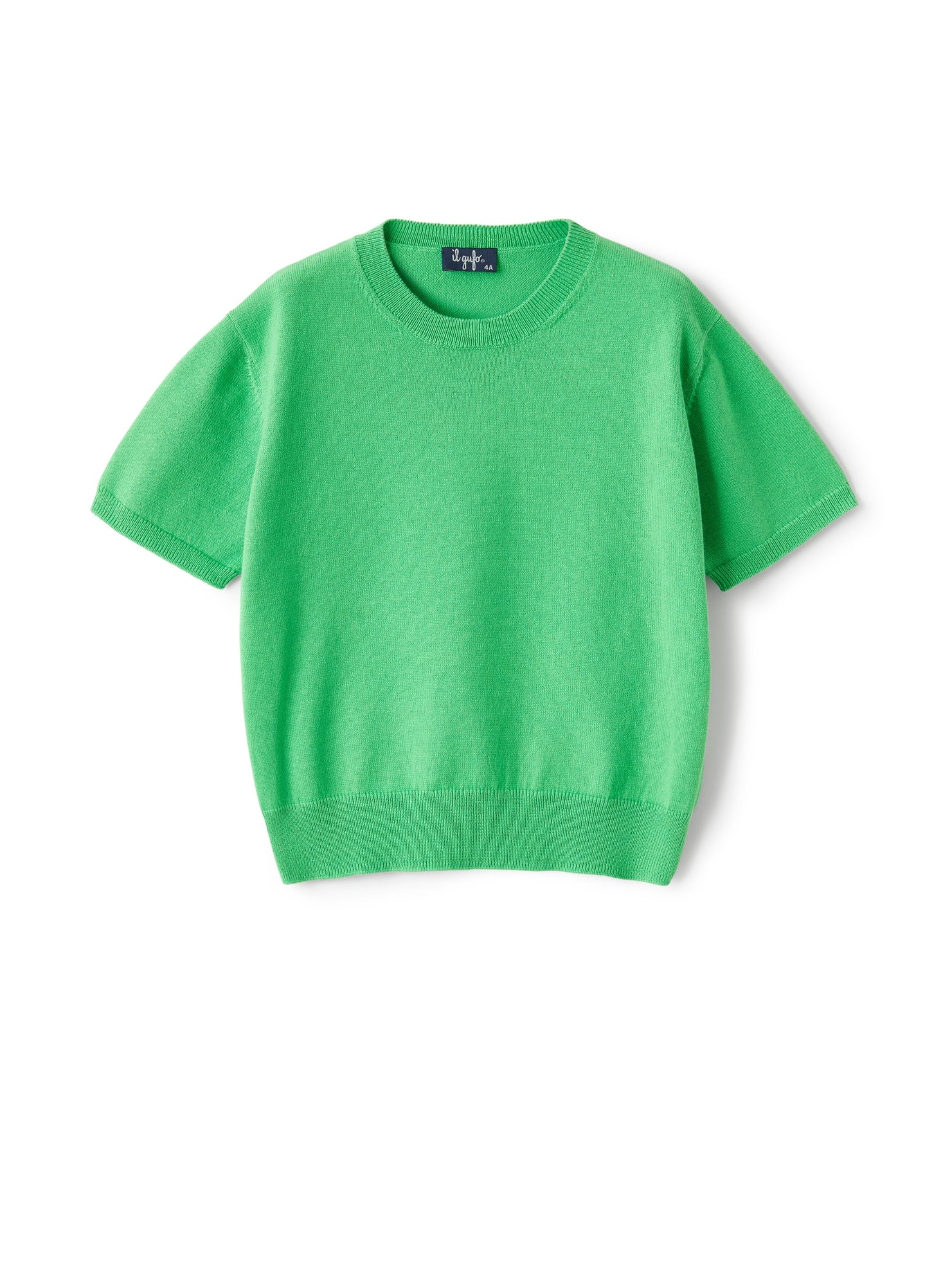 Short-Sleeve Unisex Sweater in Organic Cotton | Lime