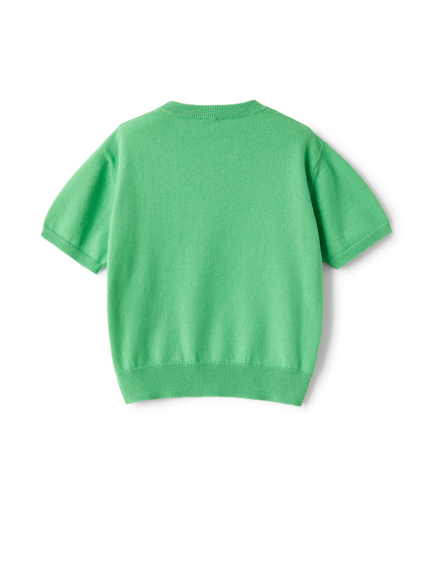 Short-Sleeve Unisex Sweater in Organic Cotton | Lime