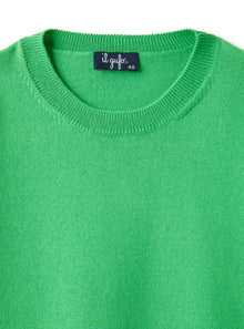 Short-Sleeve Unisex Sweater in Organic Cotton | Lime