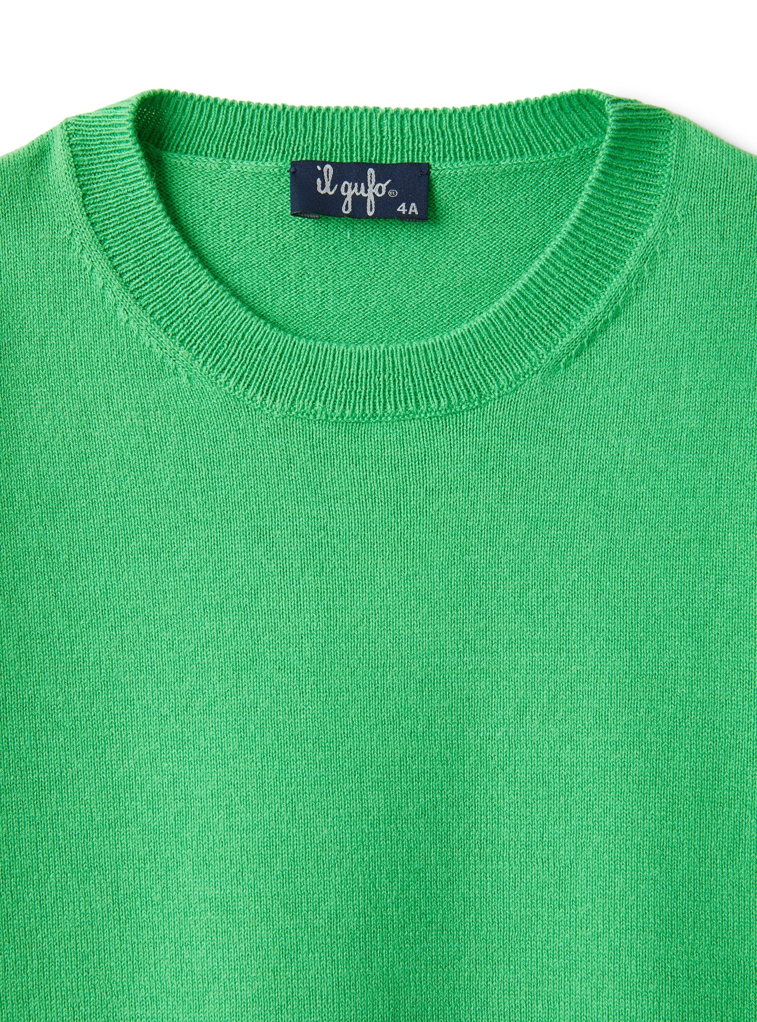 Short-Sleeve Unisex Sweater in Organic Cotton | Lime
