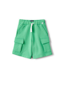 Cargo-Style Bermuda Shorts Fleece | Lime
