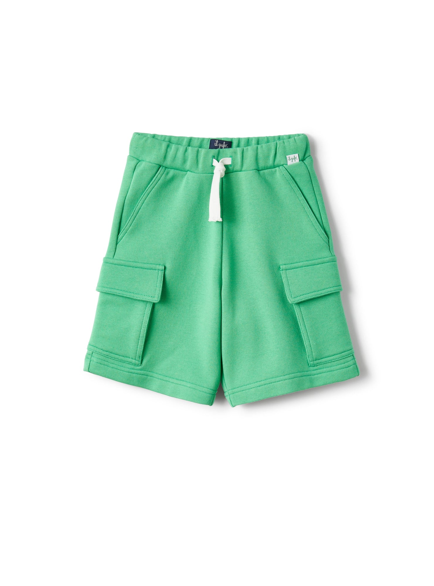 Cargo-Style Bermuda Shorts Fleece | Lime