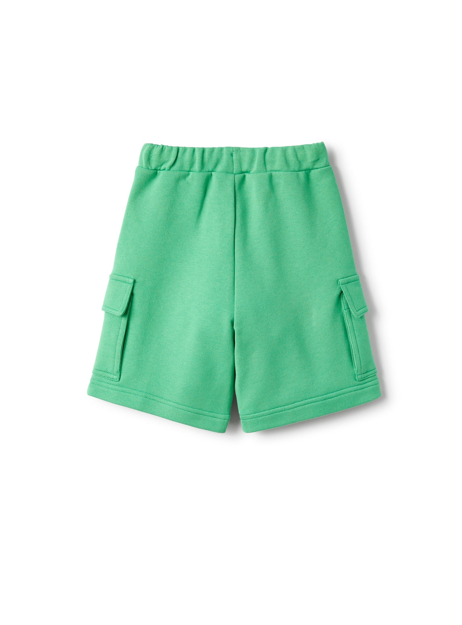 Cargo-Style Bermuda Shorts Fleece | Lime