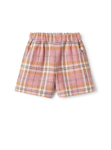 Bermuda Shorts in Madras-Patterned Linen | Tropea
