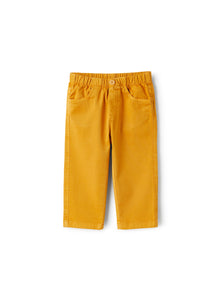 Trousers For Baby Boys in Stretch Gabardine | Cannella