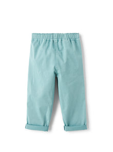 Long Trousers in Garment-Dyed Gabardine | Eucalipto