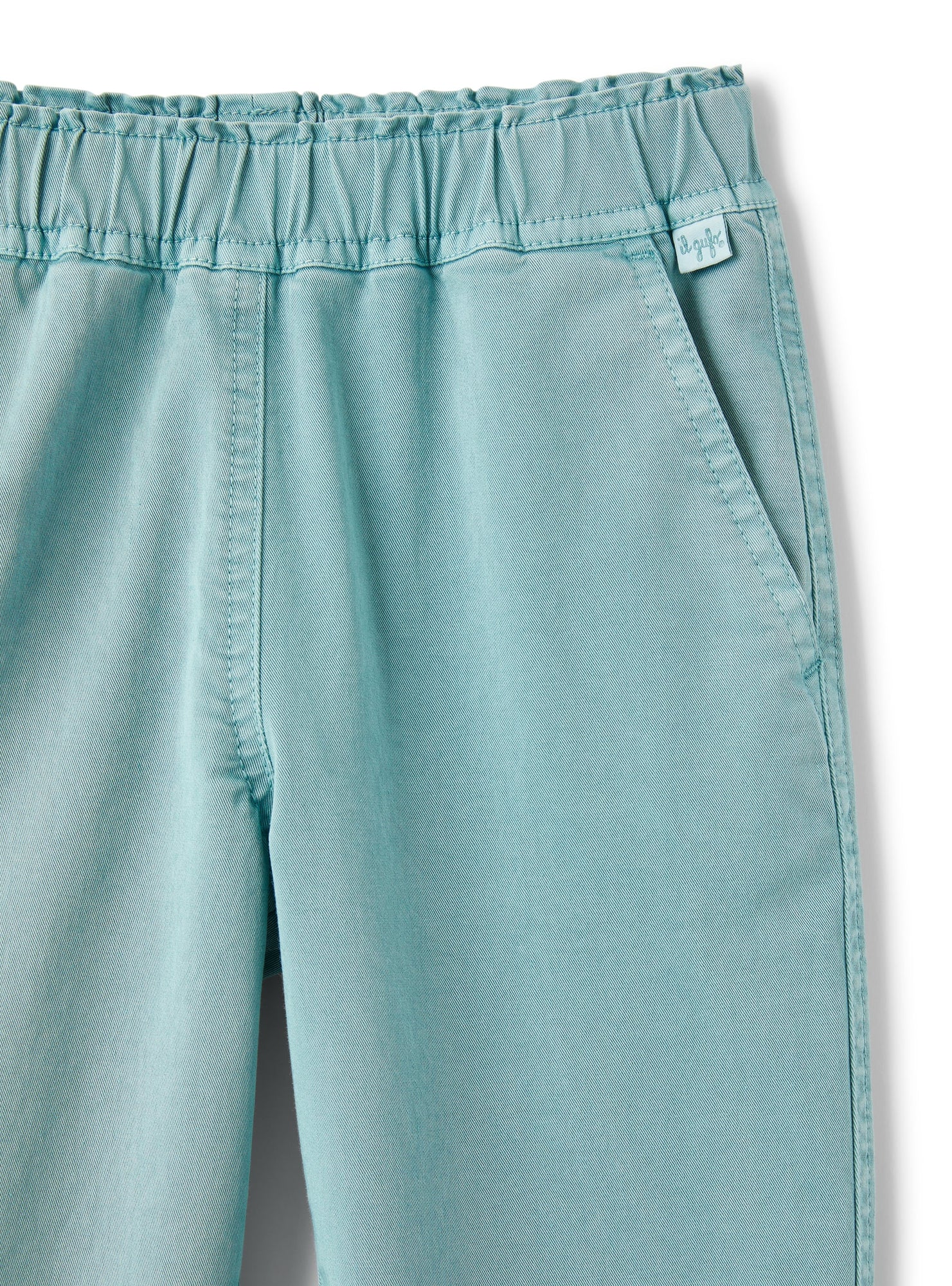 Long Trousers in Garment-Dyed Gabardine | Eucalipto