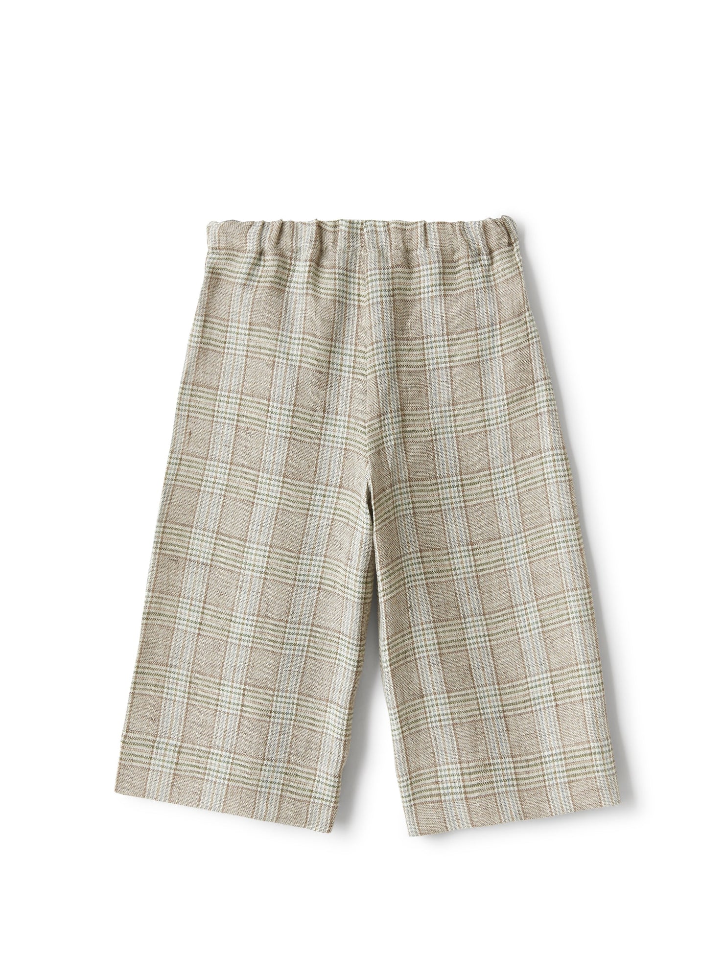 Capri Pants in A Glen-Check Pattern | Noce