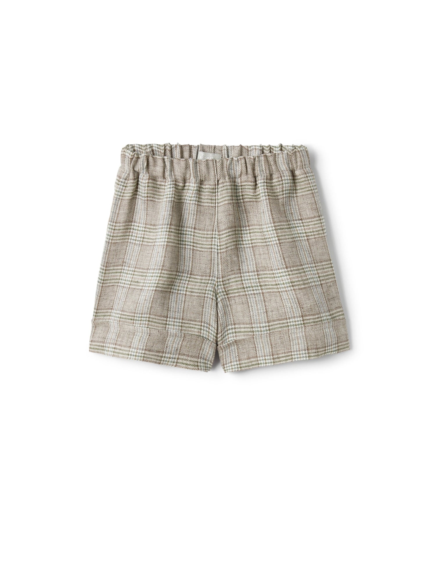 Shorts in Glen-Checked Linen | Noce