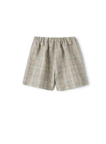 Shorts in Glen-Checked Linen | Noce