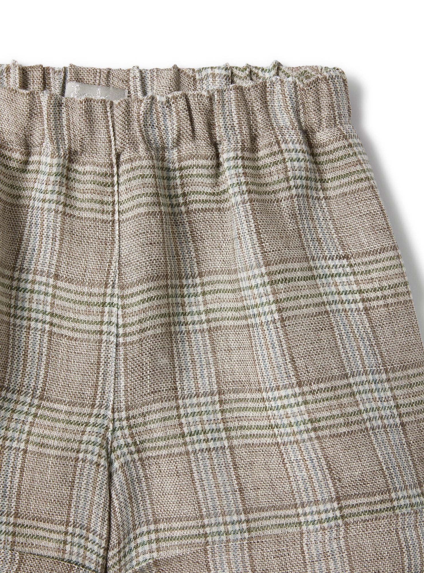 Shorts in Glen-Checked Linen | Noce