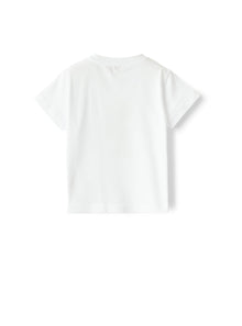 T-Shirt For Baby Boys with Frog Print  | White/Blue