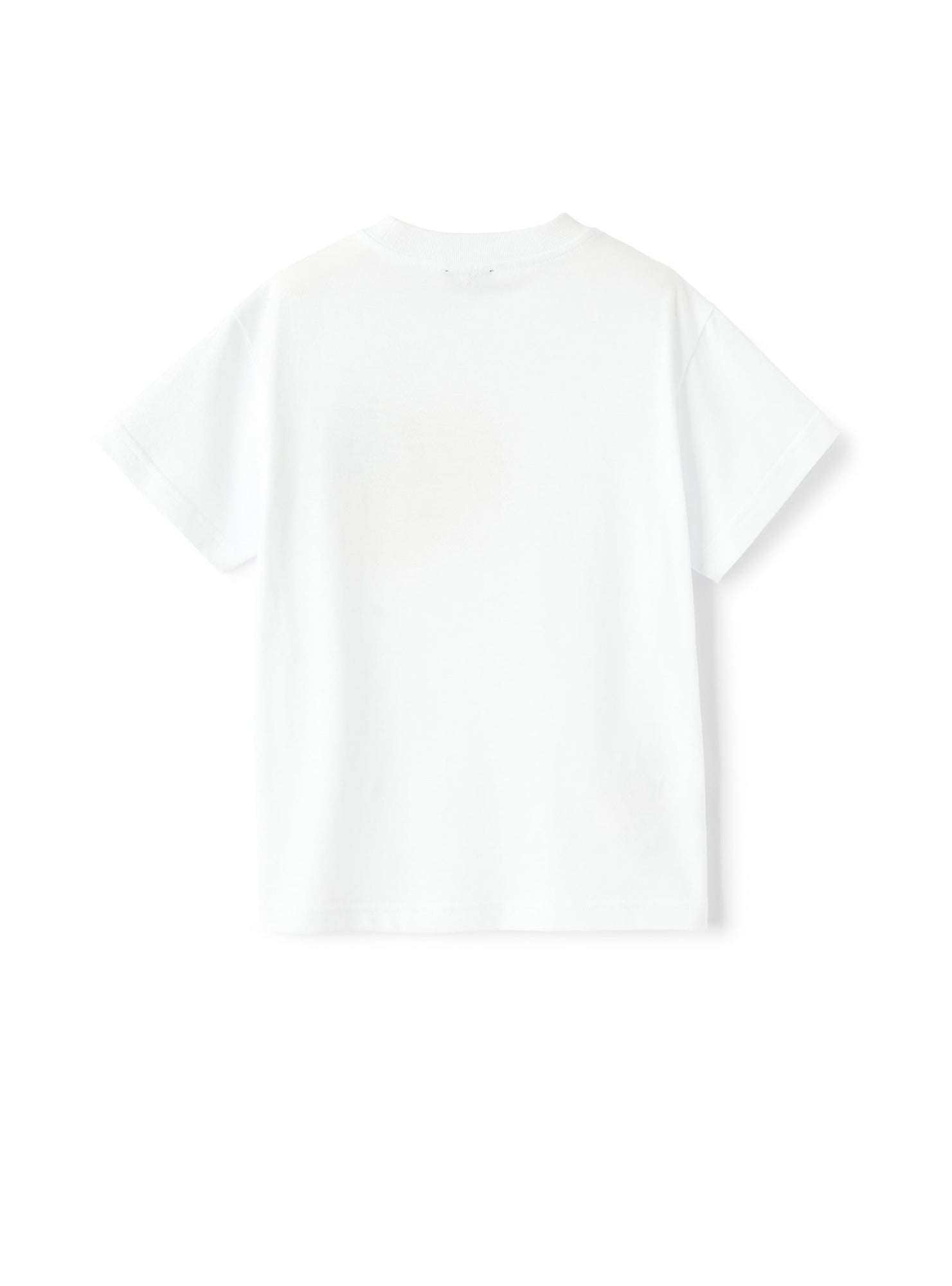 T-Shirt For Boys with A Spray Print Pattern | Bianco/Arancio