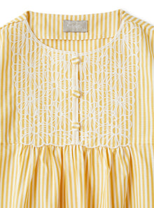 Dress with Embroidered Flowers | Curcuma Riga