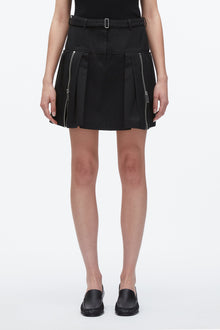 Double Zip Utility Skirt | Black
