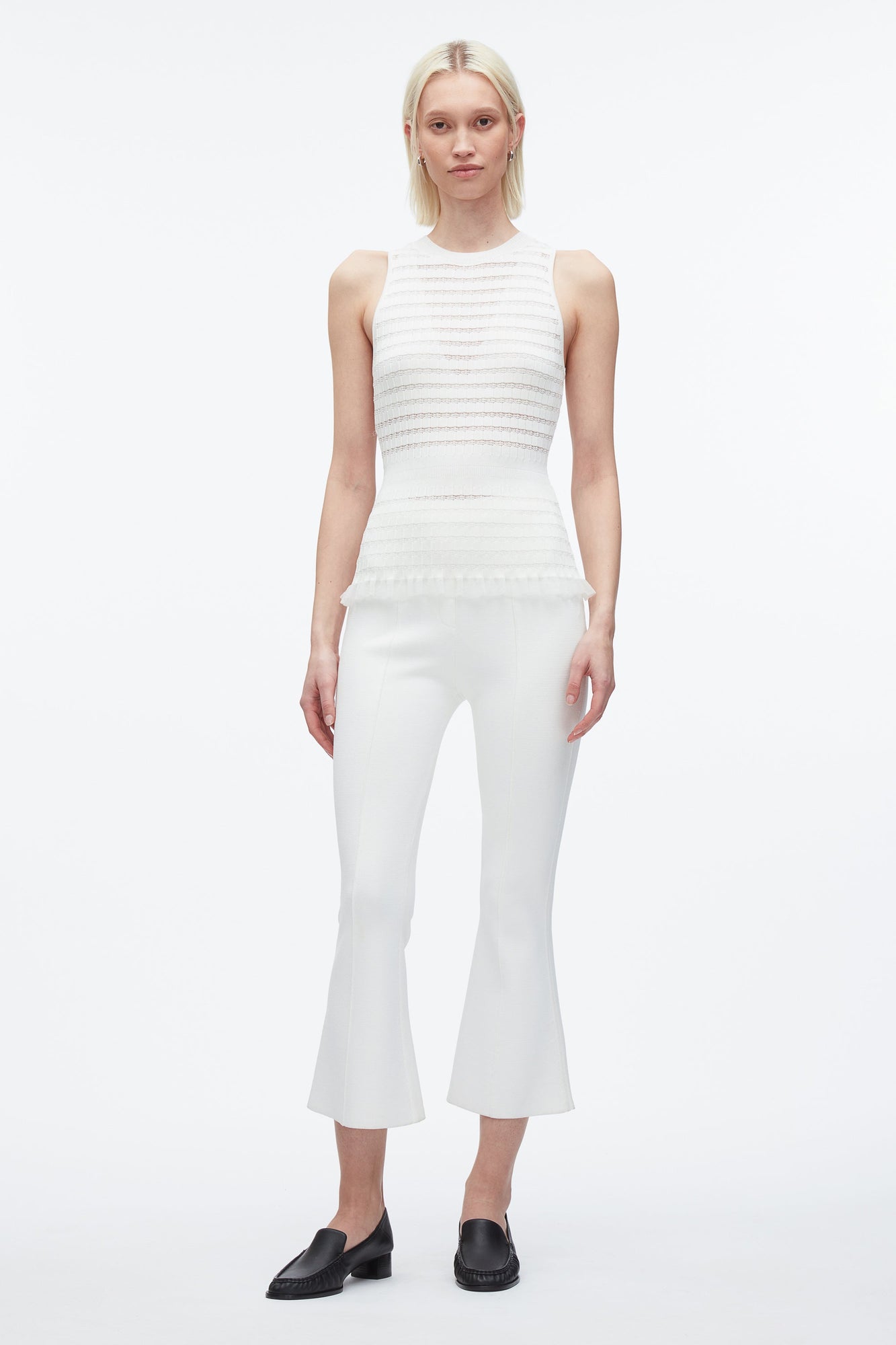 Shadow Stripe Tank | Ivory