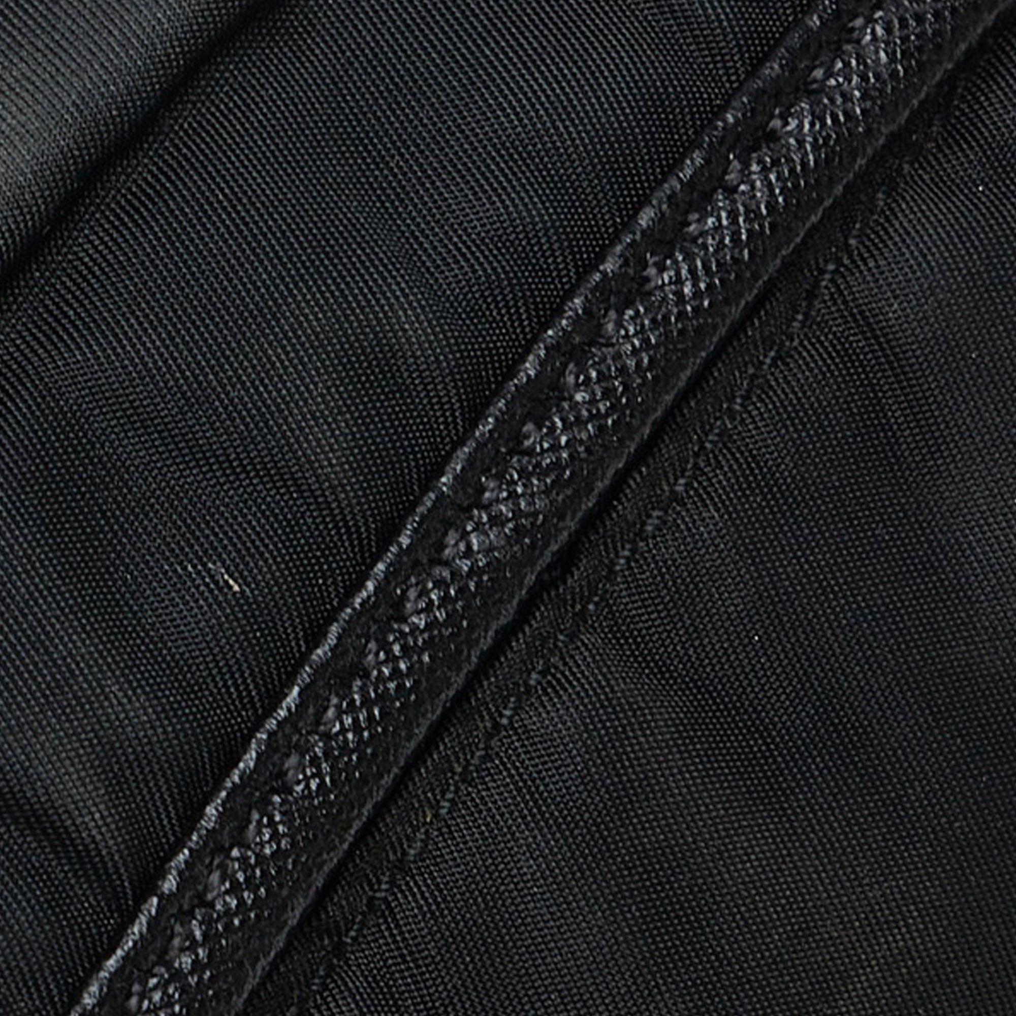 Prada | Pre-Owned Tessuto Buckle Messenger Bag - II | Black