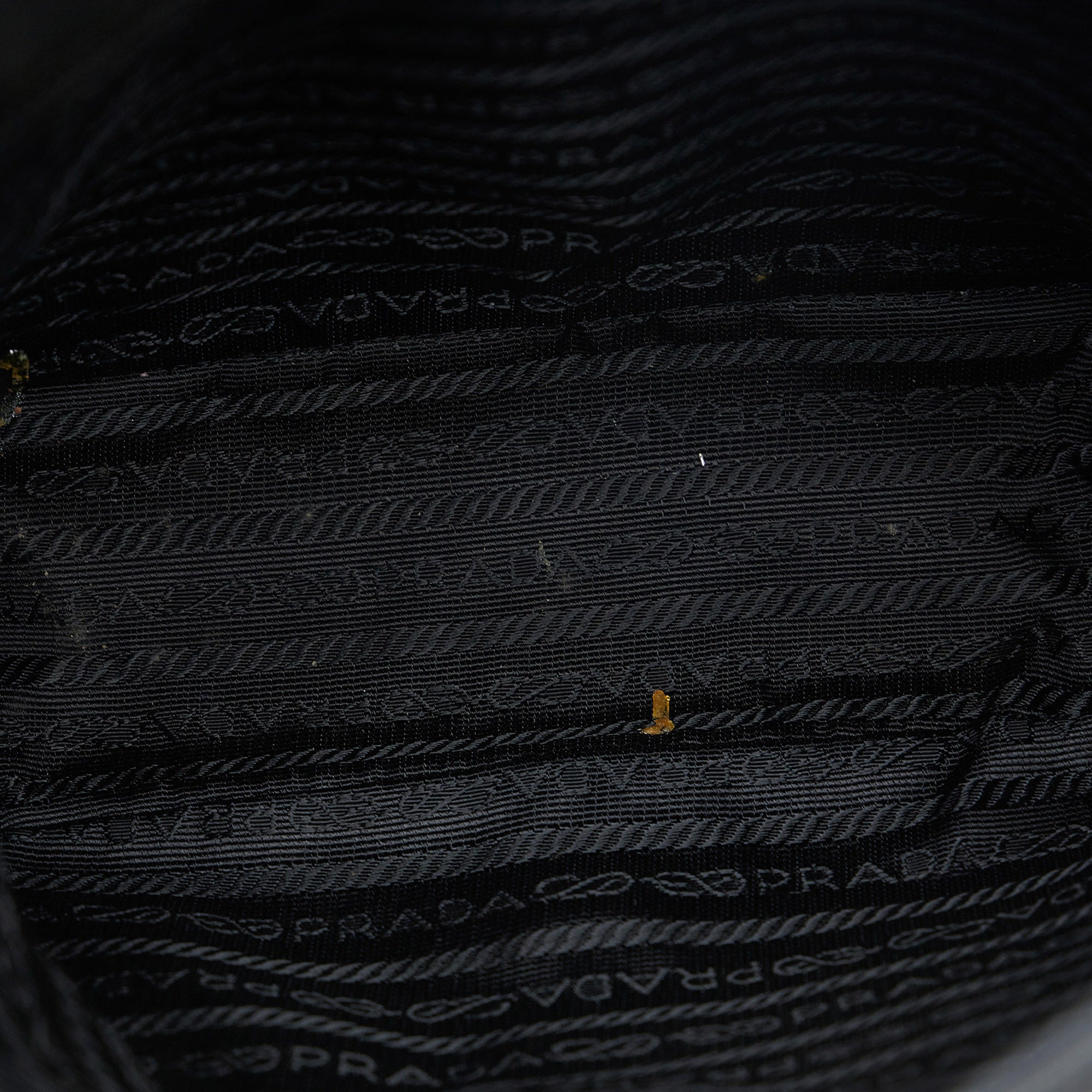 Prada | Pre-Owned Tessuto Buckle Messenger Bag - II | Black