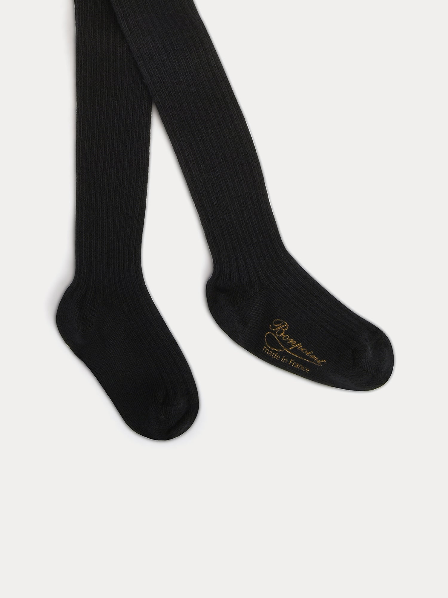 Unisex | Baby Ribbed Tights | Black