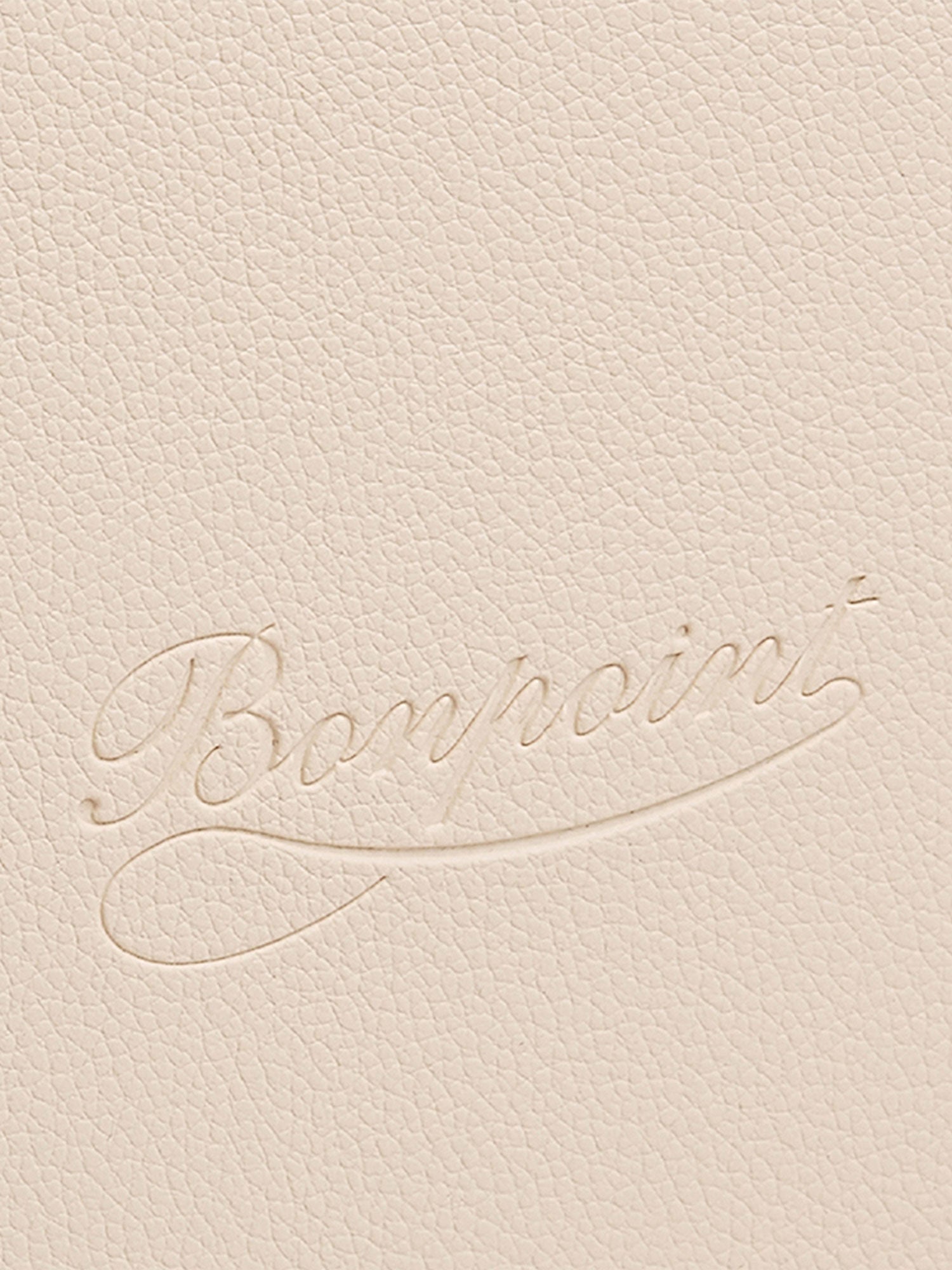 Unisex | Medium Faux Leather Suitcase | Milk White