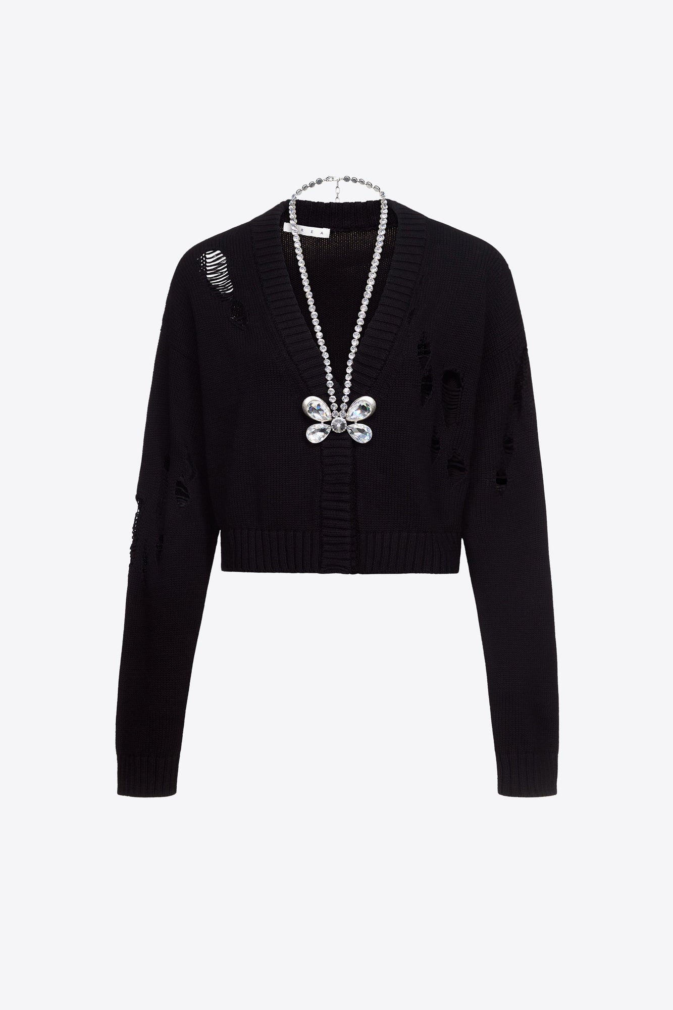 Crystal Butterfly Cardigan | Black