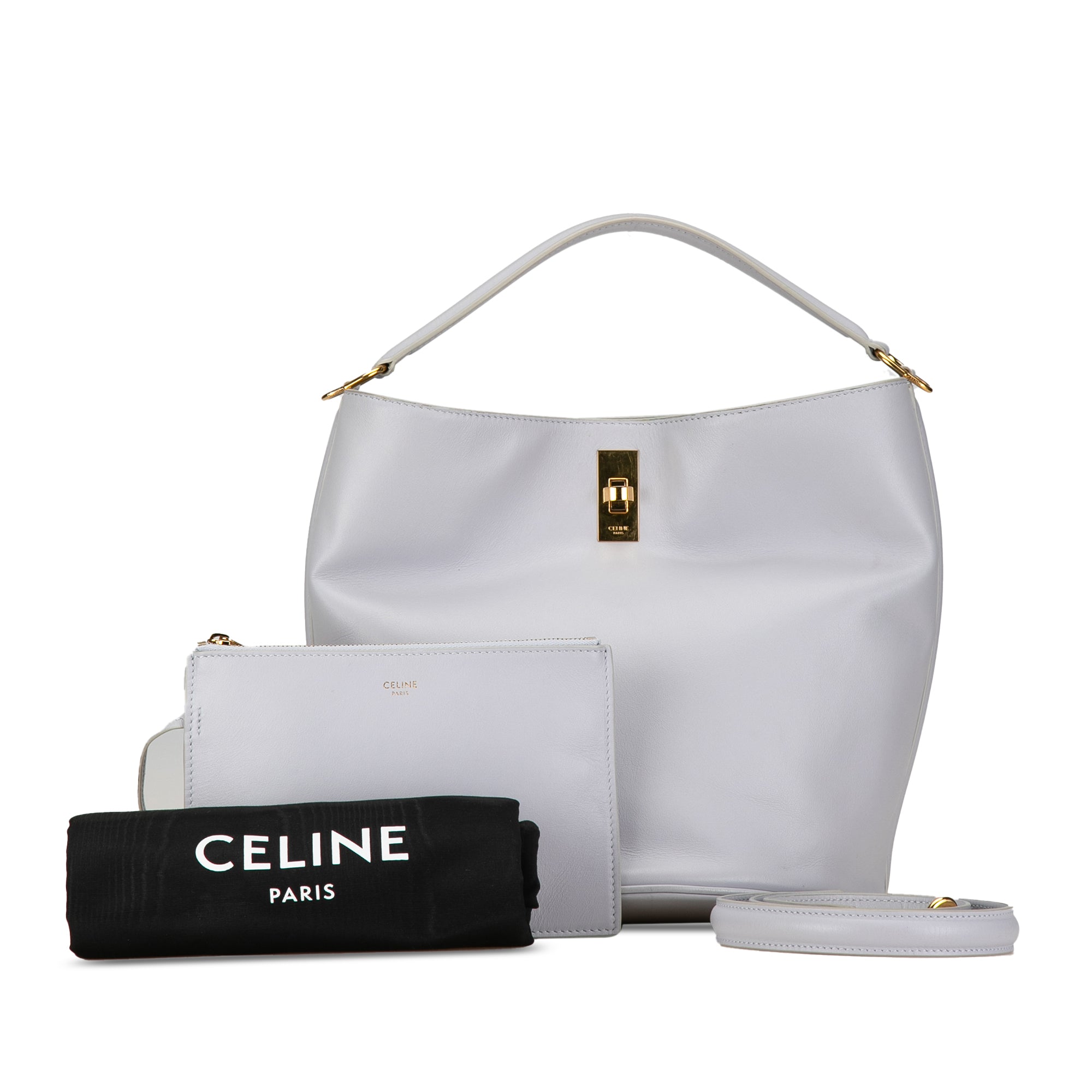 Celine | Pre-Owned Teen Bucket 16 | Blue/Light Blue
