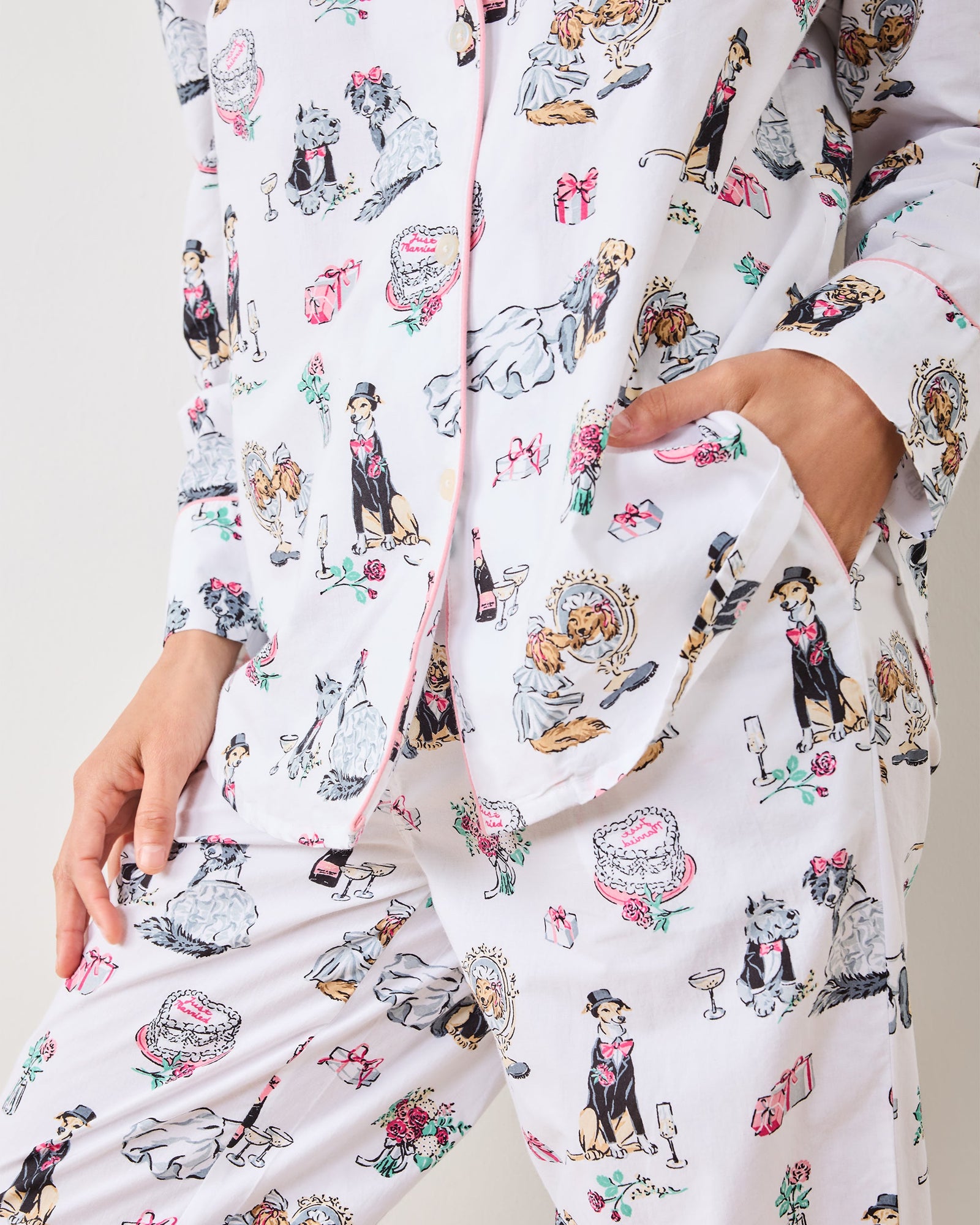 Fur Ever Yours - Long PJ Set - Cloud - Printfresh