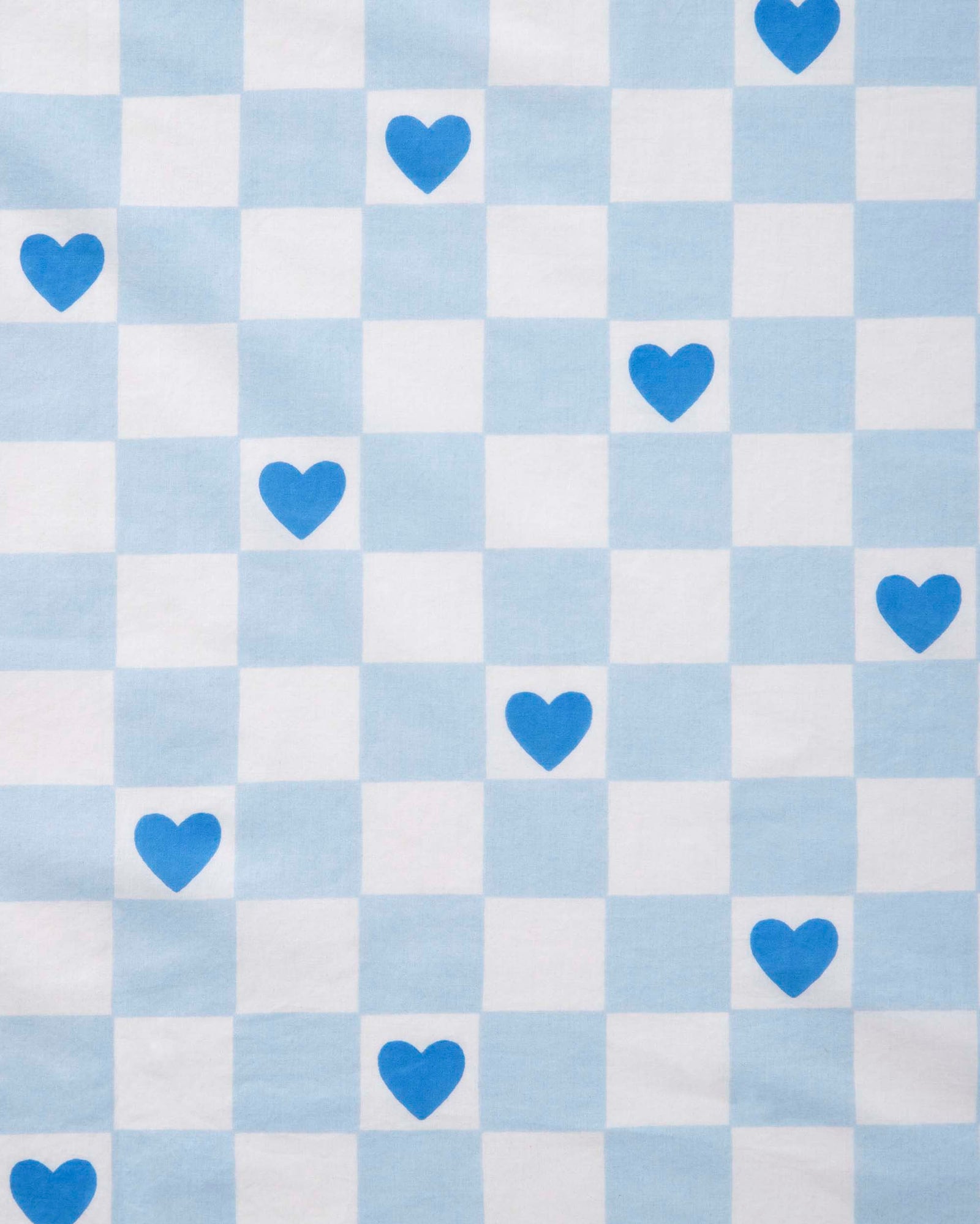 Checkered Hearts - Bradshaw Boxer - Blue Eyes - Printfresh