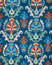 Eclectic Ikat - Edith Blouse - Navy - Printfresh