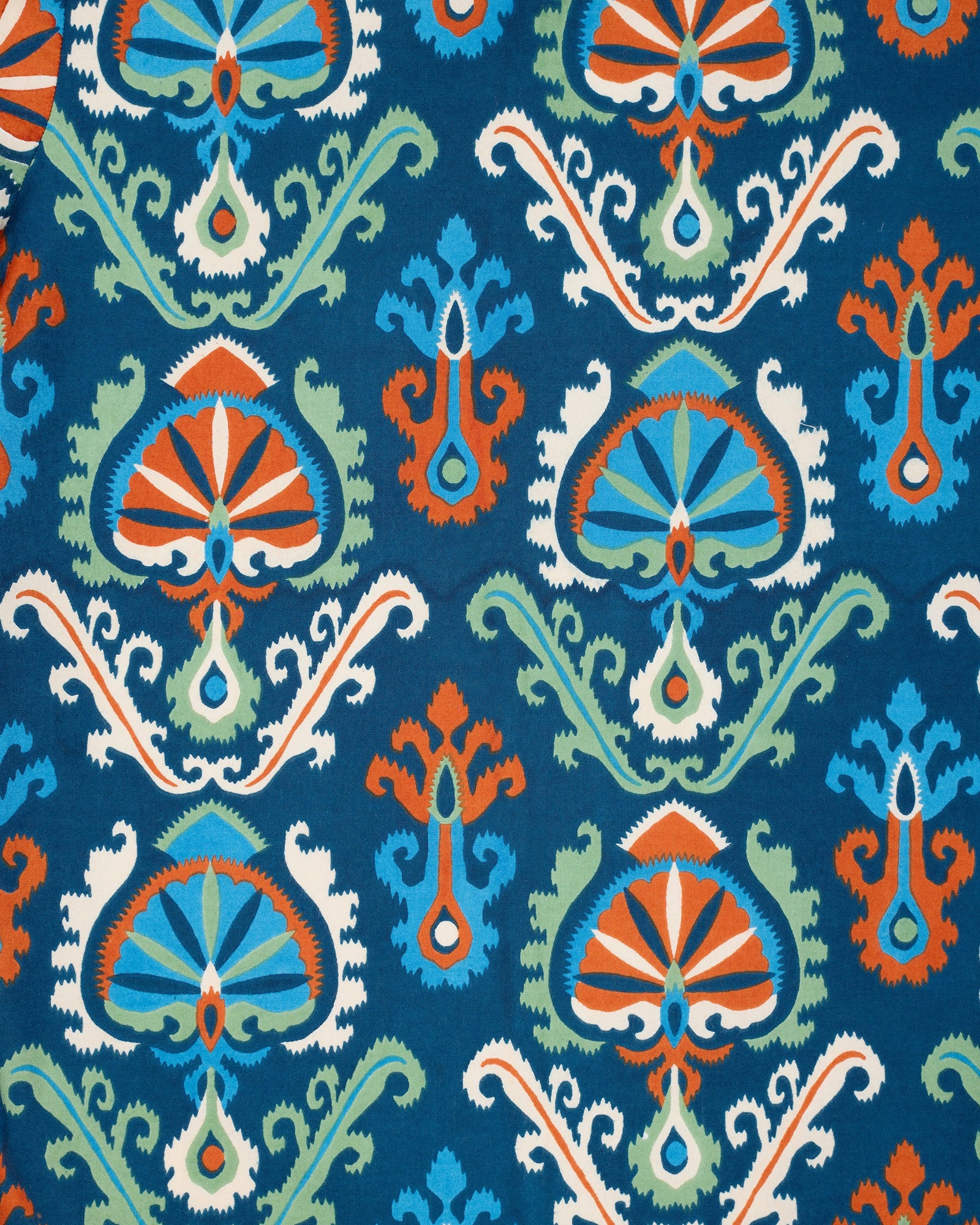 Eclectic Ikat - Edith Blouse - Navy - Printfresh