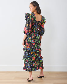 Moonlit Botanical - Isla Dress - Ink - Printfresh
