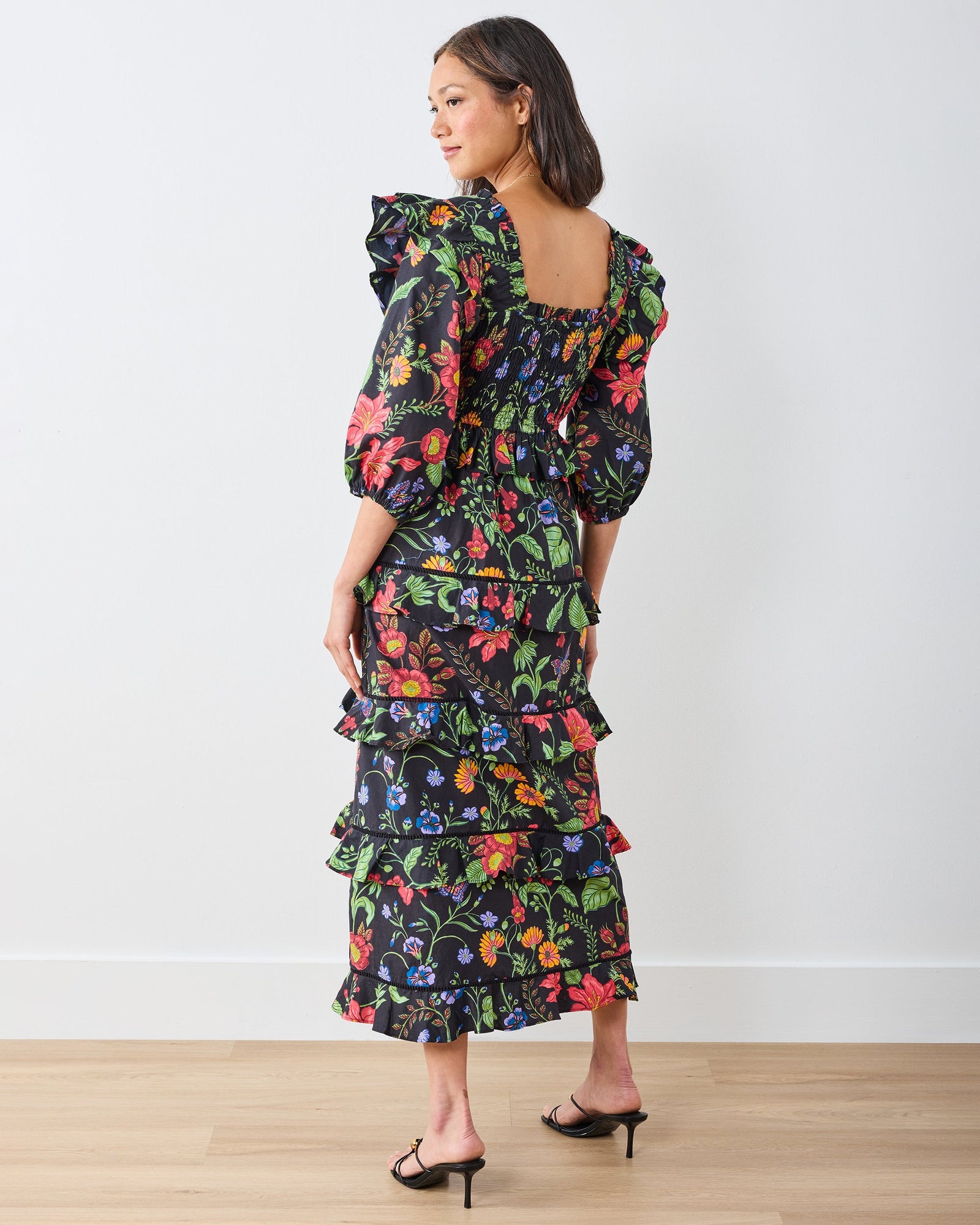 Moonlit Botanical - Isla Dress - Ink - Printfresh