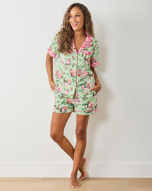 Holiday Hens - Short PJ Set - Sage - Printfresh