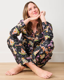 Monster Mash - Petite Long PJ Set - Haunted House - Printfresh