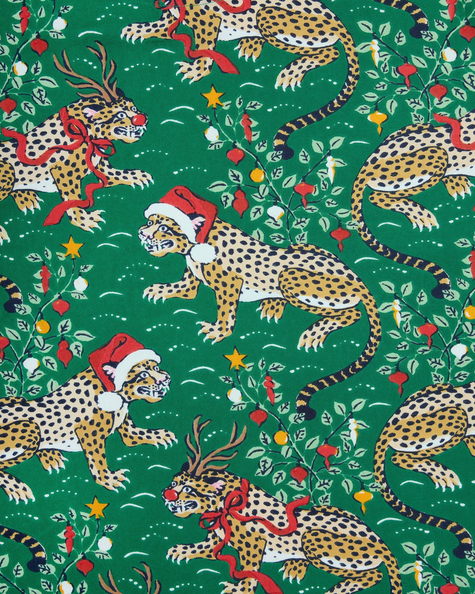Very Merry Bagheera - Kids Snug Fit PJ Set - Mistletoe - Printfresh