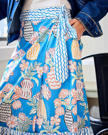 Antique Vases - Anika Skirt - Blue Sky - Printfresh
