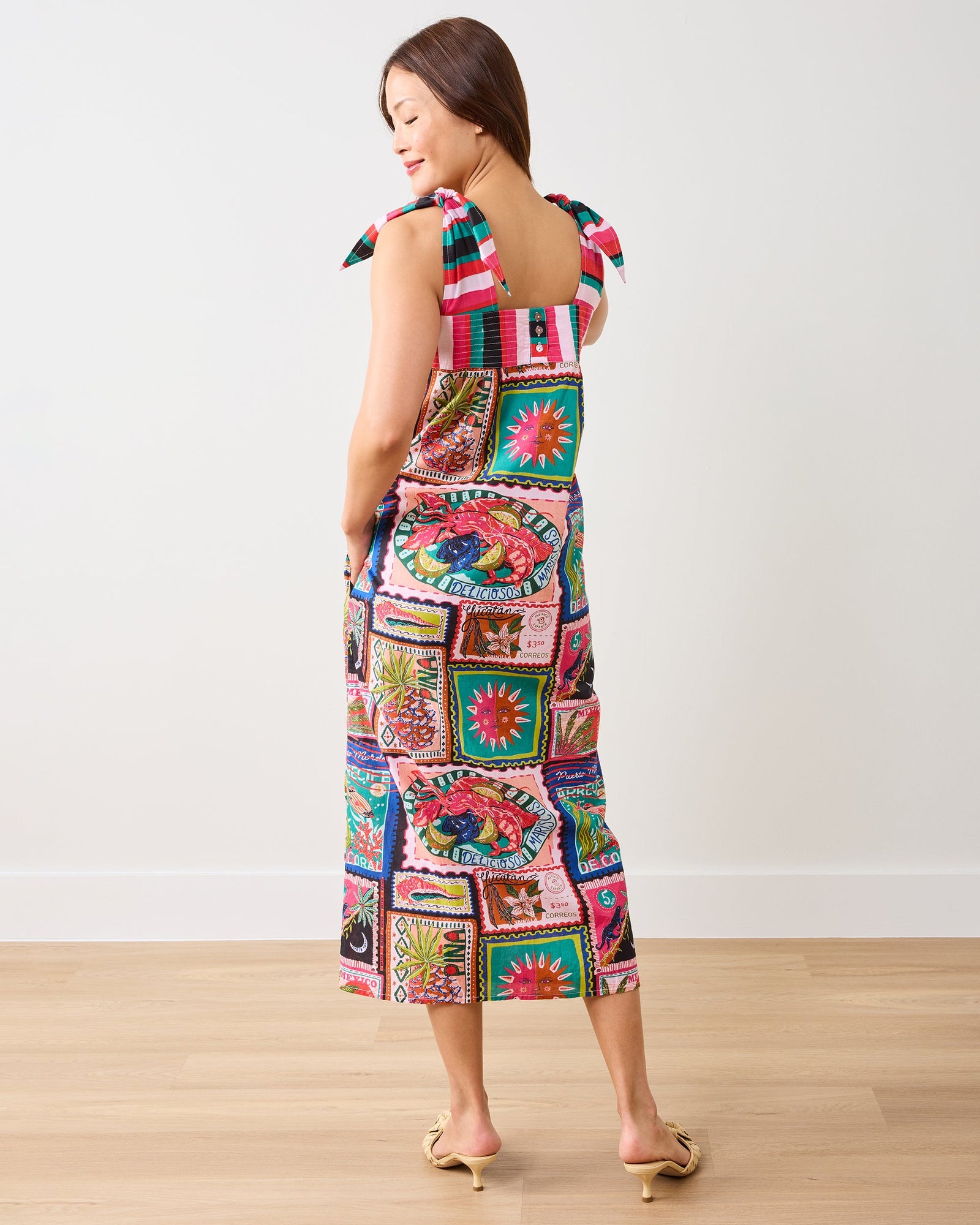 Colorful Coast - Sugar Sand Dress - Vibrant Ink - Printfresh