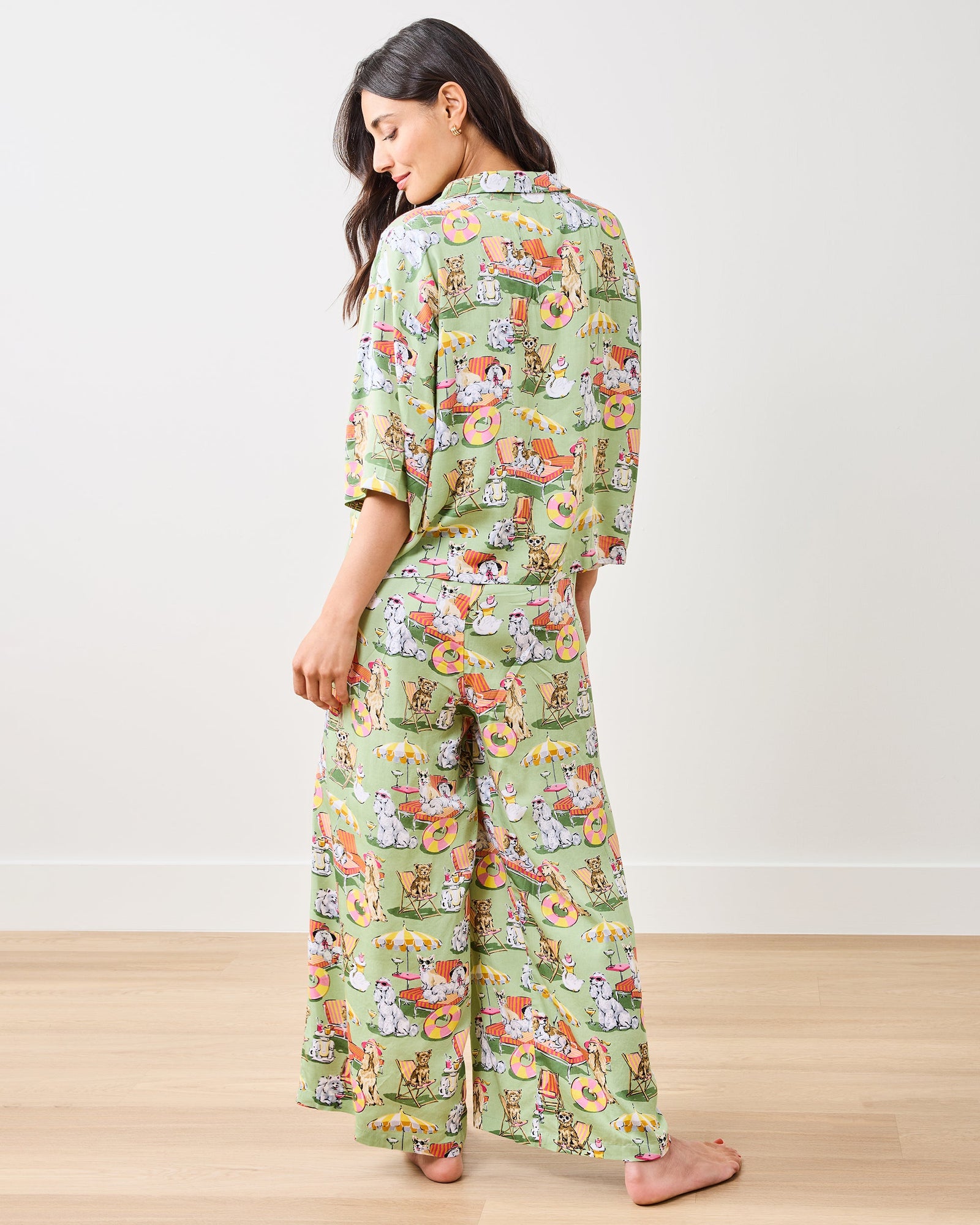 Palm Royale Pooches - Eco Satin Wildest Dreams Set - Grasshopper - Printfresh