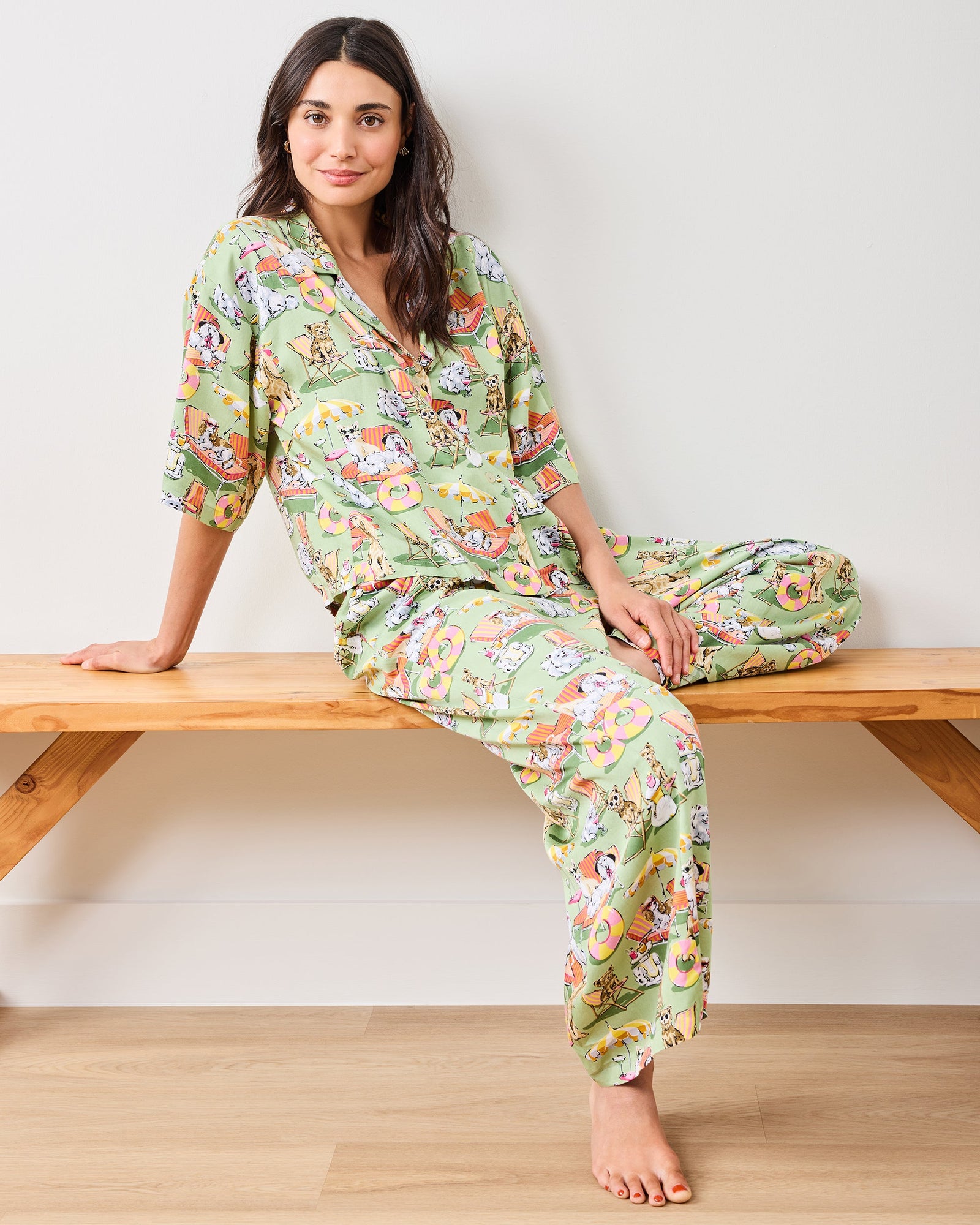 Palm Royale Pooches - Eco Satin Wildest Dreams Set - Grasshopper - Printfresh