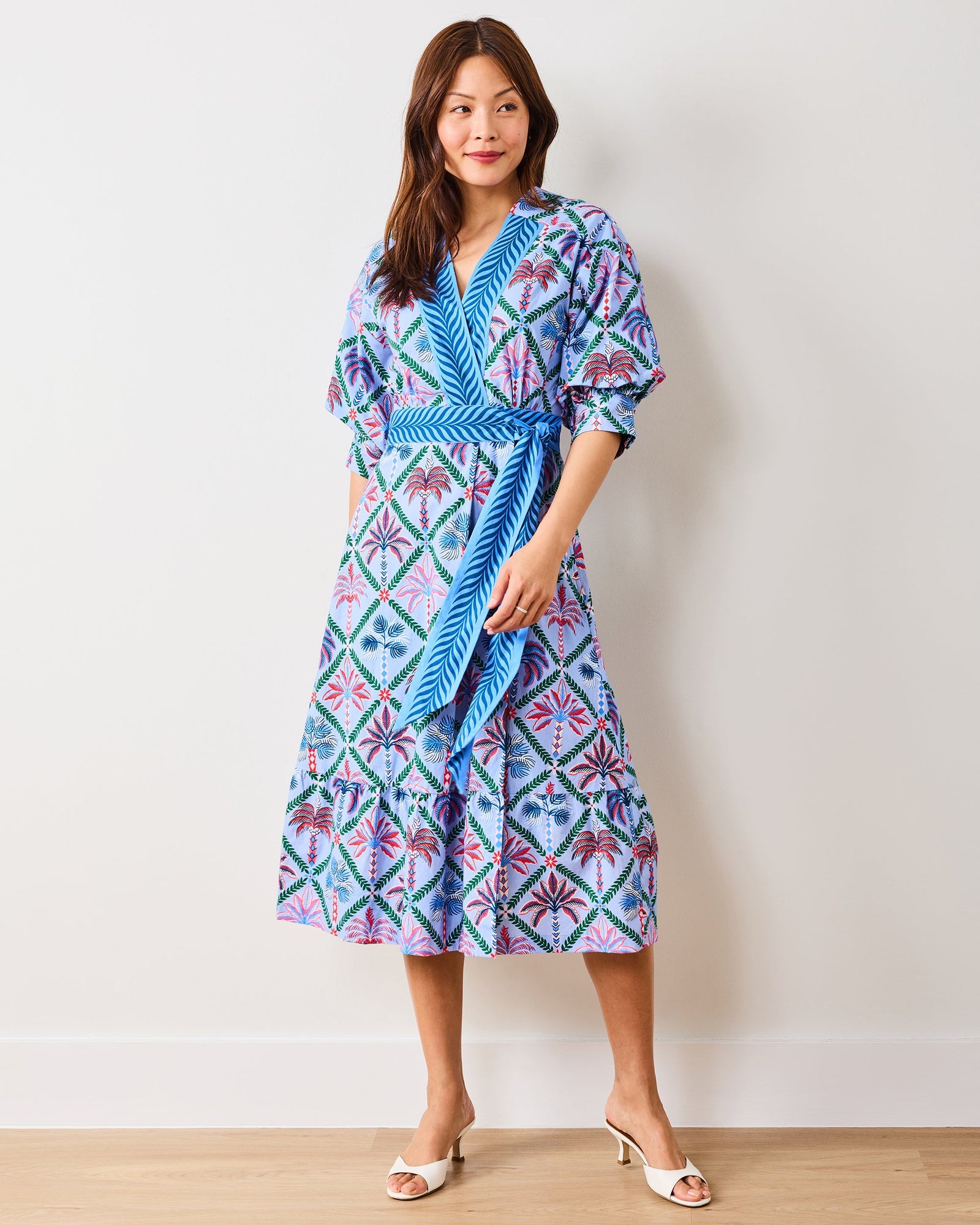 Palm Tree Paradise - Gabriela Dress - Lilac Escape - Printfresh