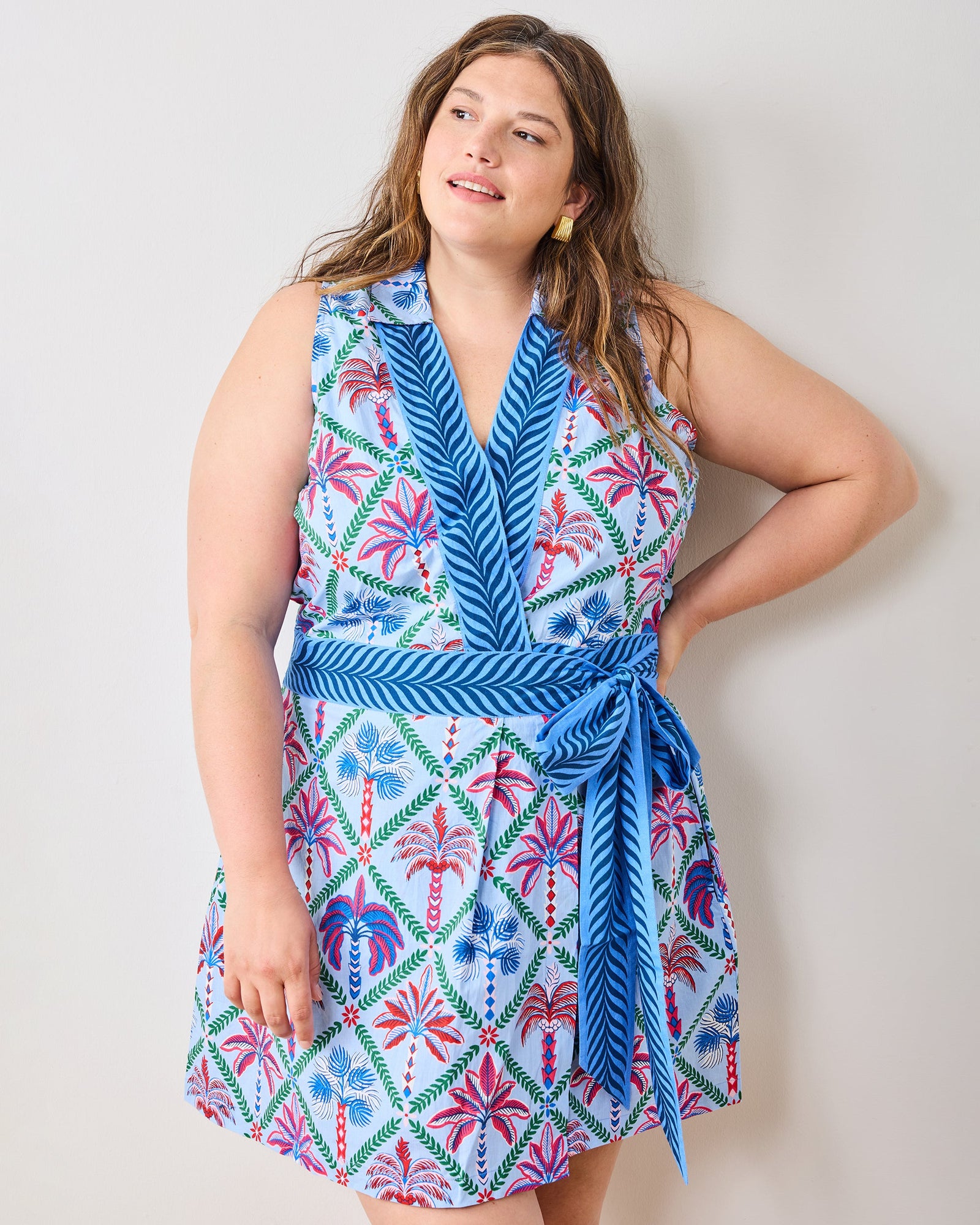 Palm Tree Paradise - Lucia Dress - Lilac Escape - Printfresh
