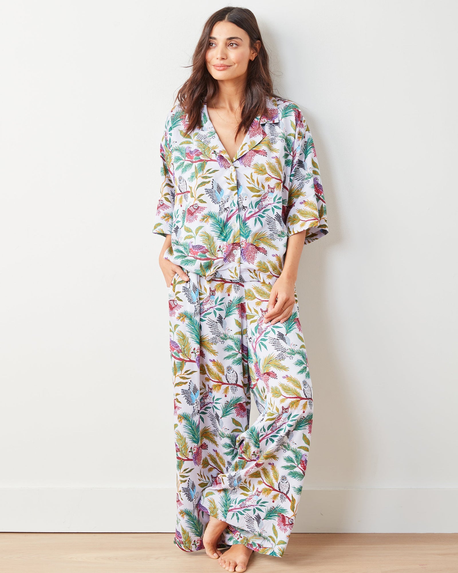 Wise Owls - Eco Satin Wildest Dreams Set - Dusty Lilac - Printfresh