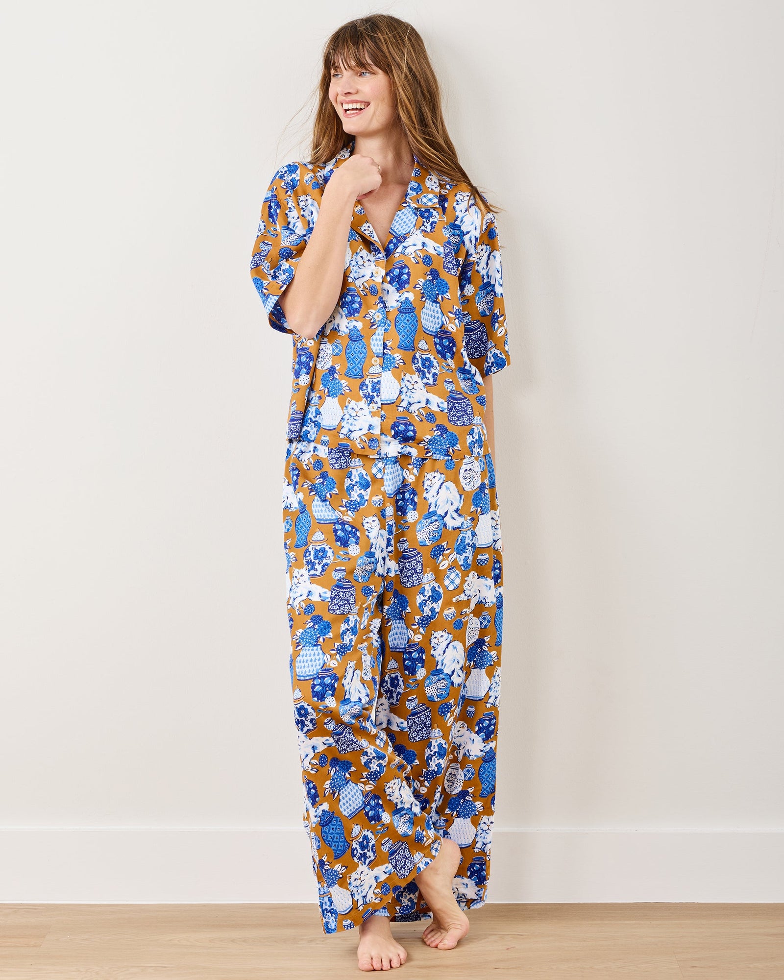 Fancy Cat - Eco Satin Wildest Dreams Set - Tobacco - Printfresh