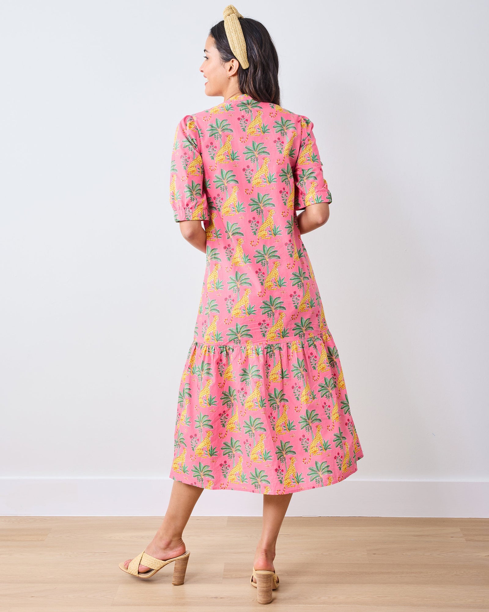 Leopard Mirage - Brunch Dress - Pink Palace - Printfresh