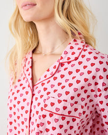 Mini Candy Hearts - Long PJ Set - Pink Macaron - Printfresh