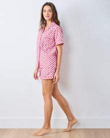 Mini Candy Hearts - Short PJ Set - Pink Macaron - Printfresh